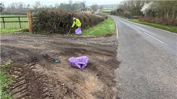 Village litter pick success